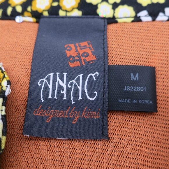 Anac By Kimi Y2K Artsy Graphic Printed Mesh Zip Top Fairy Whimsigoth Medium - Picture 3 of 5